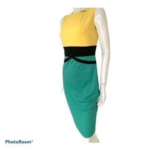 New Designer Inspired pencil Dress Multicolor 4-6